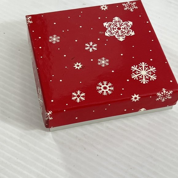 Genuine Crystal 8" Necklace Pendant 3 Earring Silver Tone Set Boxed New - Picture 8 of 9